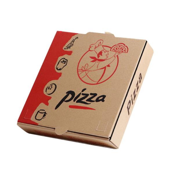 Produits à emporter Boîtes de pizza isolées 12x12 Triangle octogonal Papier ondulé