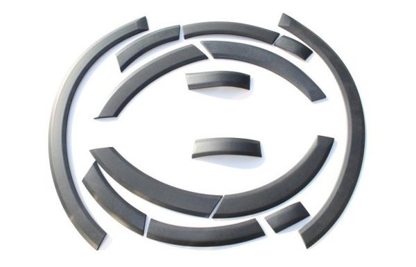 Plastico preto PP Volkswagen Touareg 2011 Flares de arco de roda Durável