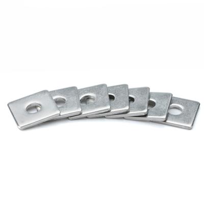 Square Leveling Carbon Steel Flat Washers With Round Square Hole