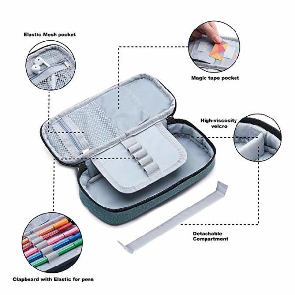 Handy Designed Zipper Pencil Bag / Fabric Pencil Pouch Case Fashionable