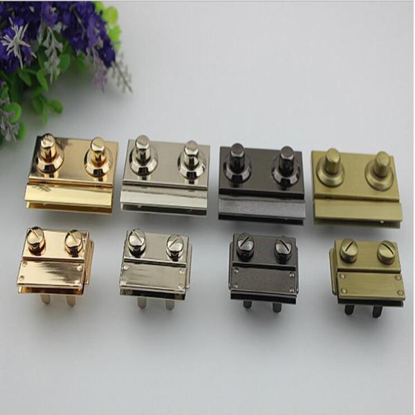 New designs metal zinc alloy pu leather purse turn lock with nickel free