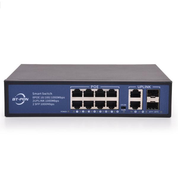 Переключатель Poe камеры IP сети 8 гаван 2 гаван 100mbs
