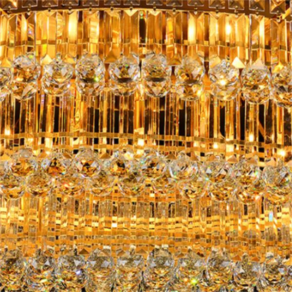 Потолочное освещение хрустального шара золота роскошное современное для живущей комнаты