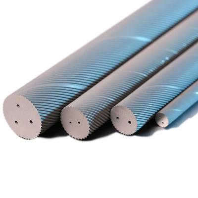 Furo espiral Ros do material três contínuos do carboneto de tungstênio 30 graus