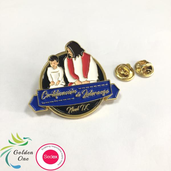 Gift Metal Brass Badge Debossed Custom Logo Masonic Lapel Pins