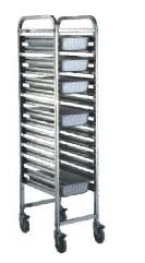 Single And Double Line Stainless Steel Trolley Kitchen For Gastronorm