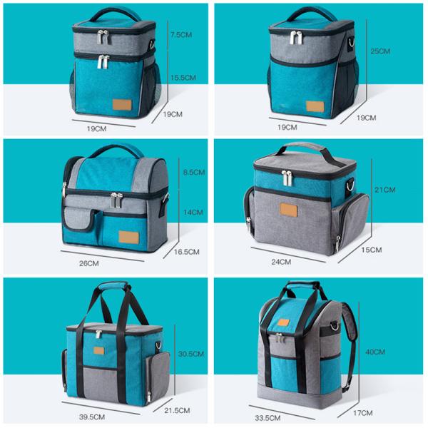 Wholesale OEM Fabric Custom Portable Reusable Oxford Tote Lunch Bag