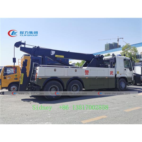 6X4 Sinotruk Howo Heavy Duty Wrecker Truck With Antiroit Shovel