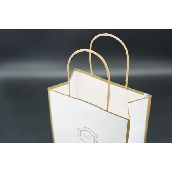 Brown Handle Paper Bags Eco Friendly Packaging Kraft Carrier Bags