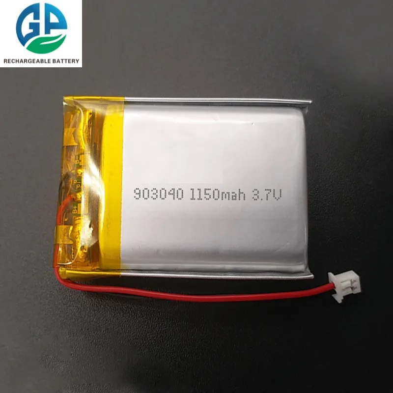 3.7v 1150mah 903040 перезаряжаемая липо батарея 4.07wh