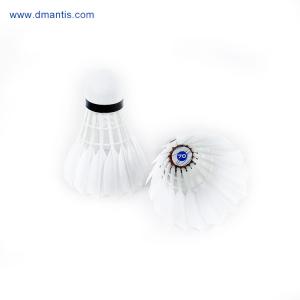 Indoor Outdoor Badminton Shuttlecock 12Pcs Natural White Goose Feather