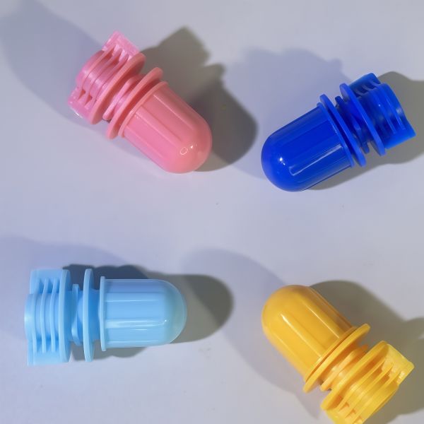12mm Bullet Head Plastic PE Food Grade Portable Spout Cap for Shampoo Cosmetic Products Packaging Screw Cap for Spouted Pouches