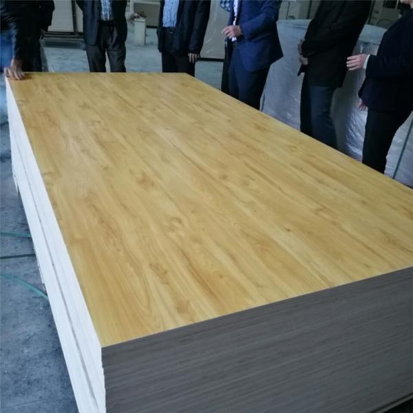 E0 E1 Glue Moisture 12% Laminate Faced Plywood For High End Cabinet