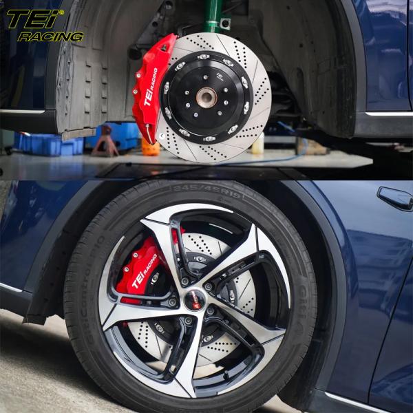 Kit de travagem frontal grande 6 pistão calibre com rotor 405x34mm sistema de travagem automático BBK para DEEPAL 19 polegadas carrinho