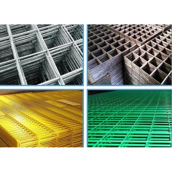 Powder Coated Welded Wire Mesh Fence Panel Square Hole High Stability