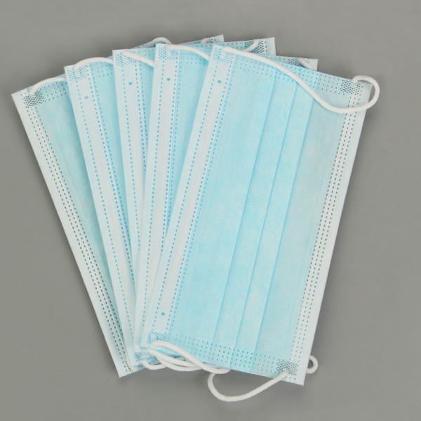 Disposable Medical Face Mask , Dustproof Mouth Cover 3 Ply Safety For Work And Home