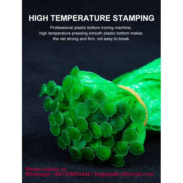 Vegetable net bag fruit vegetable storage bag Best Selling Vegetable And Fruit Packaging Mesh Bags Fruit Nut Packaging Plastic Netting Ginger Plastic Mesh Bags