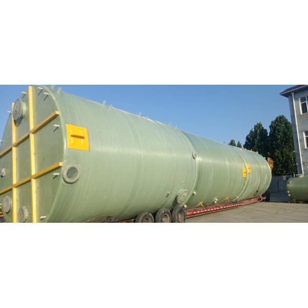 Alkali Resistant FRP / GRP Storage Tank For Sewage Treatment
