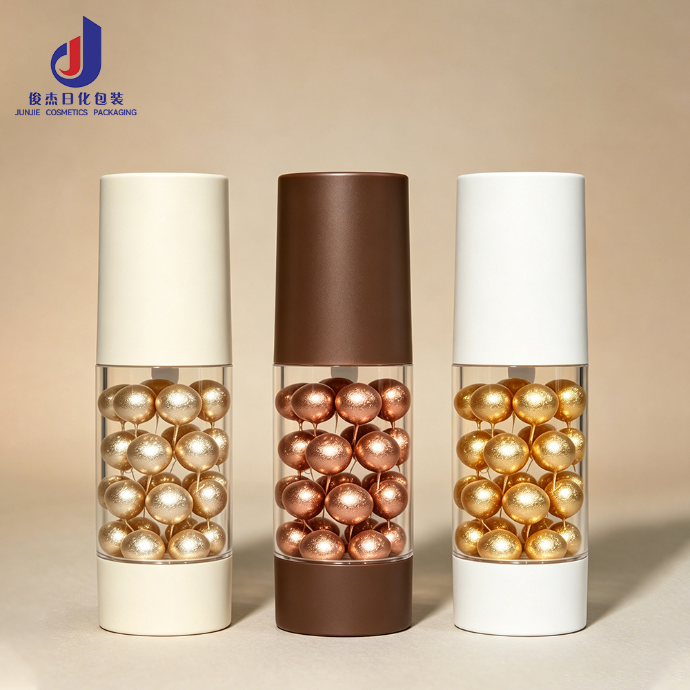 High Quality 30ml-120ml AS Cylinder Cosmetic Container Recyclable Airless Pump