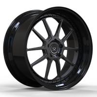 Tuning Design Center Grey Barrel Gloss Black Forged Deep Dish Rims