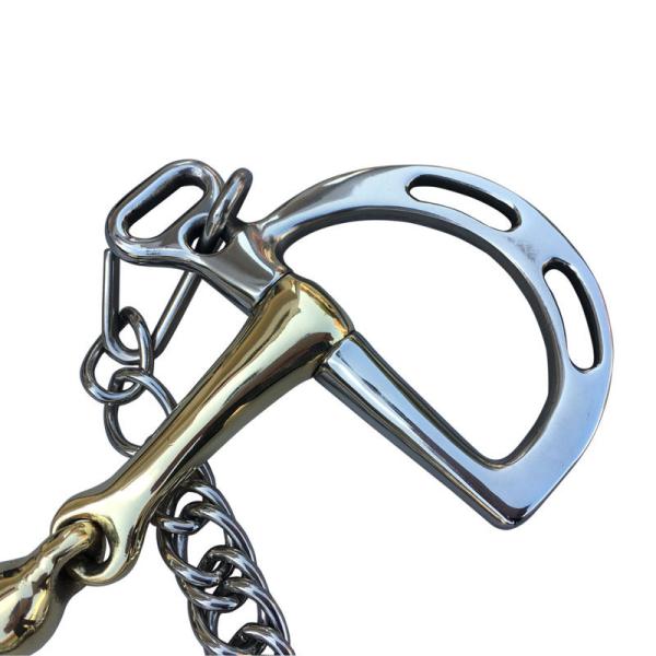 Jointed Mouth Stainless Steel Horse Bits for Solid Mouth Parts in Harness