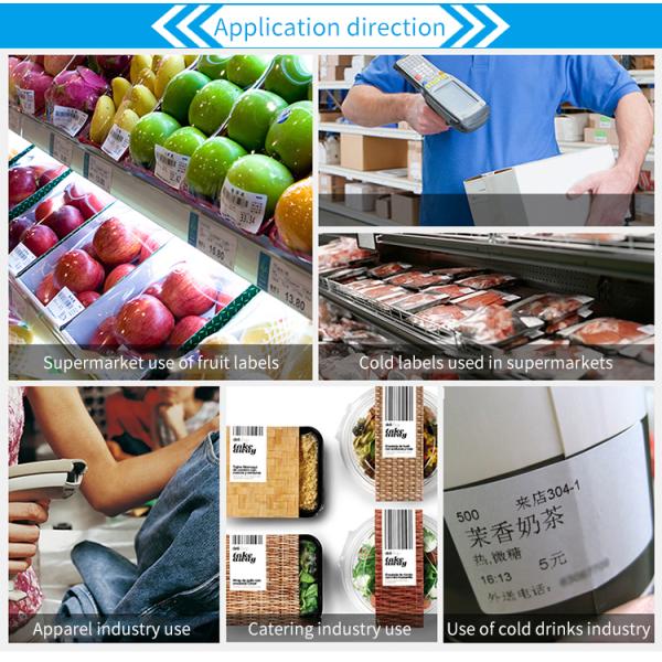 Airline Luggage Label Single Proof Thermal Paper With 50G Blue Glassine Paper