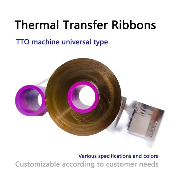 Customizable Thermal Transfer Ribbons Solvent Resistant Barcode Ribbon Roll