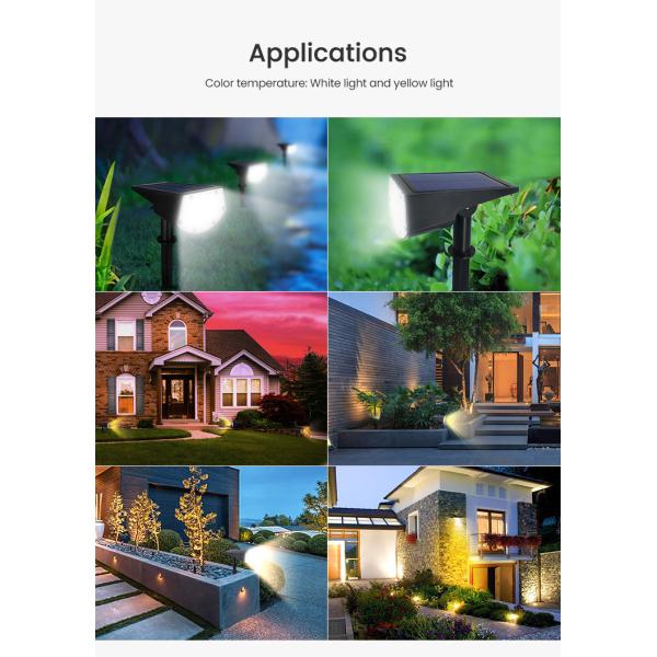 IP65 Waterproof 40 LED Outdoor Solar Landscape Spotlights For Trees