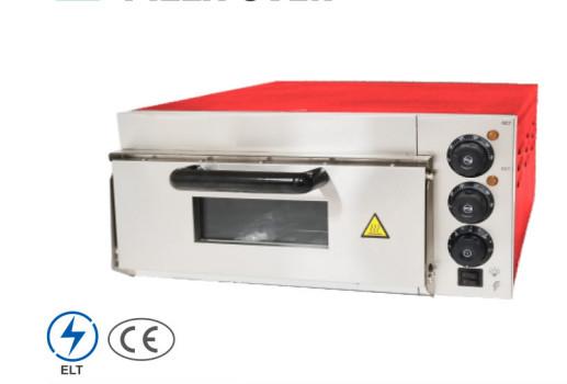 220V-240V Forno de pizza Painel de controlo mecânico de aço inoxidável prateado para assar pizza