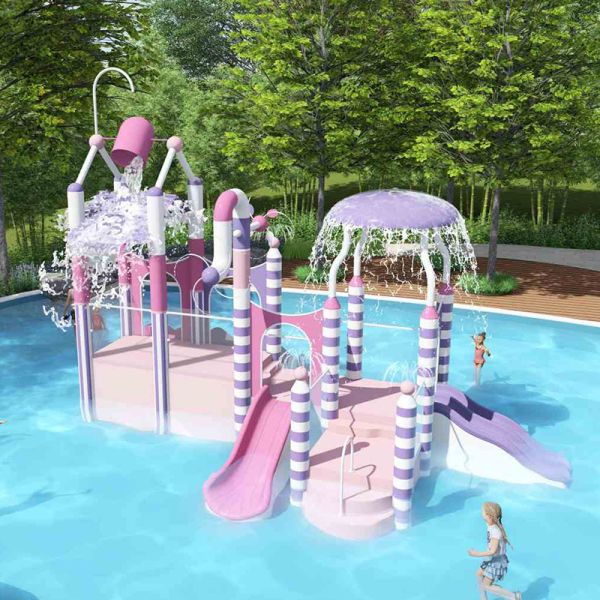 Custom Modular Water Slides for Water Houses FRP  304 Stainless Steel  Straight Spiral  Wide Slides