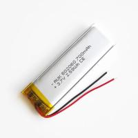 3.7V 700mAh Bateria recarregável de iões de lítio e polímero com IEC62133