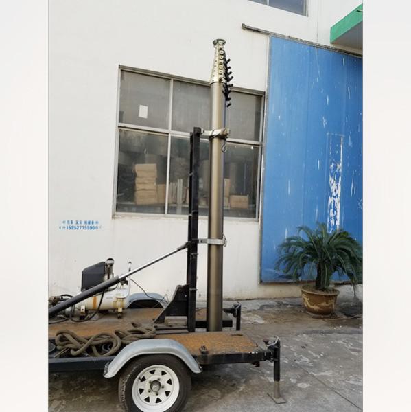 12m lockable pneumatic telescopic mast 50kg payloads NR-2500-12000-50L
