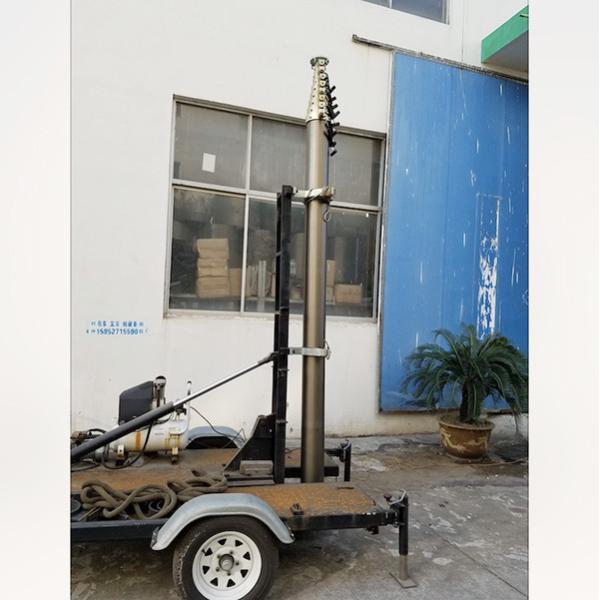 18m Lockable Pneumatic Telescopic Mast 30kg payloads NR-3300-18000-30L