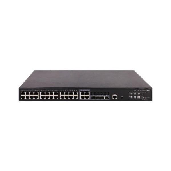 28-Port Gigabit PoE+ Switch With Web Management & 370W Power Budget H3C LS-3100V3