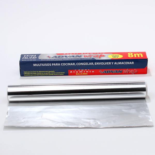 8011 Laminated Roll Aluminum Foil Paper for Hamburger Wrapping Silver Cake Board