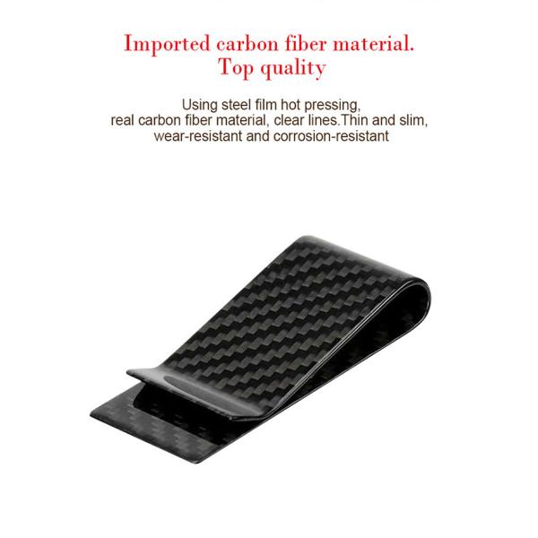 Черные облегченные лоснистые деньги волокна углерода закрепляют бумажники