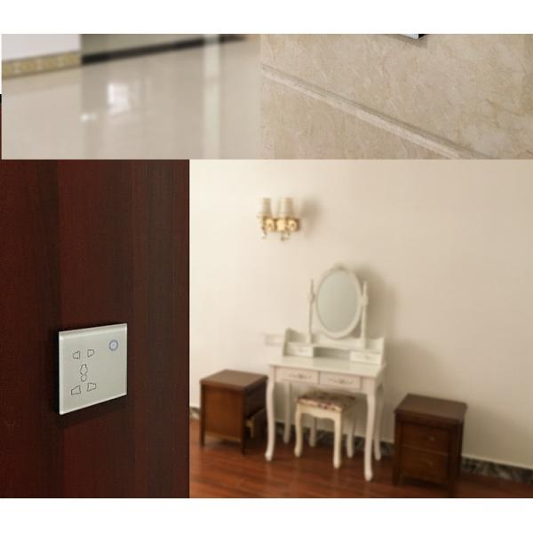 Smart Wifi Uk Standard Universal Wall Socket With Touch Glass Panel Compatible Uk Plug With Alexa&google
