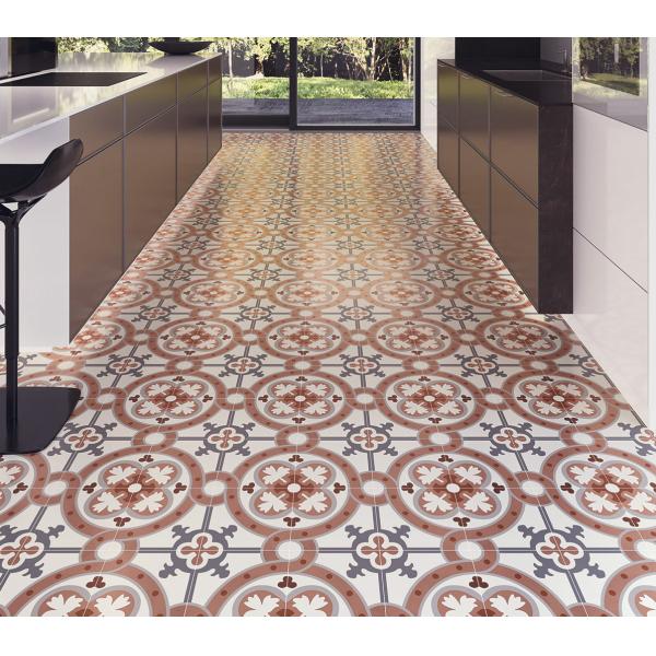 20x20cm Beige & Yellow Ceramic Rustic Tile for Floor and Wall