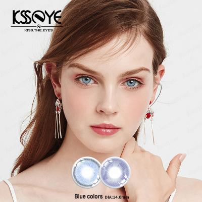 Prescrição cosmética feita sob encomenda Husky Blue Eye Contact Lenses