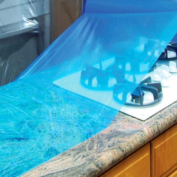 Medium Adhesive Water Based Acrylic PE Adhesive Protective Film For Countertops