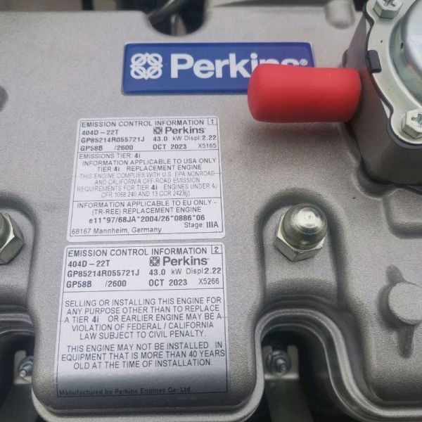 404D-22T Perkins Engine 43KW 2600 Rpm Perkins Motors With 4 Cylinders