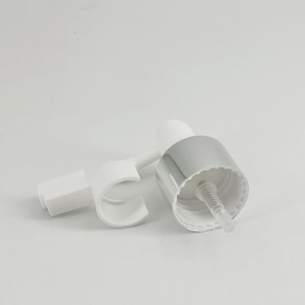 24mm 24/410 Silver Aluminum Plastic Long Nozzle Oral Nasal Mist Spray Pump Head