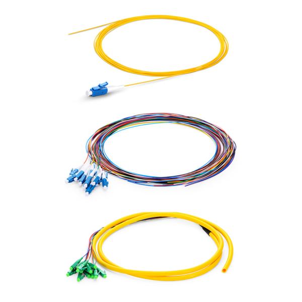 Trança da fibra ótica da relação do PVC APC UPC Singlemode para conectores