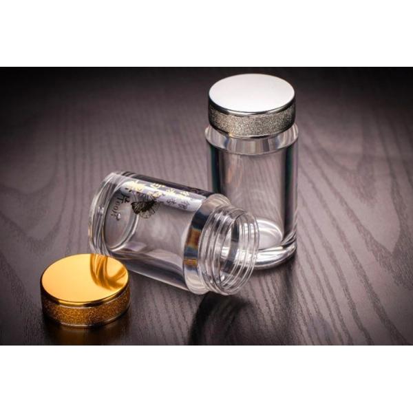 Silk Printing Plastic Screw Lid Containers Hot Stamping OEM ISO Certified