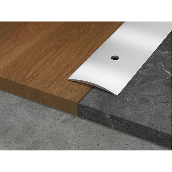 T Shaped Buckles Decorative Aluminium Angle Strip 10mm Floor Curved Cover Strip