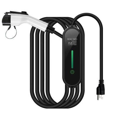 16A Home New Energy ev charging gun With LCD 1.3 Inch Display Screen