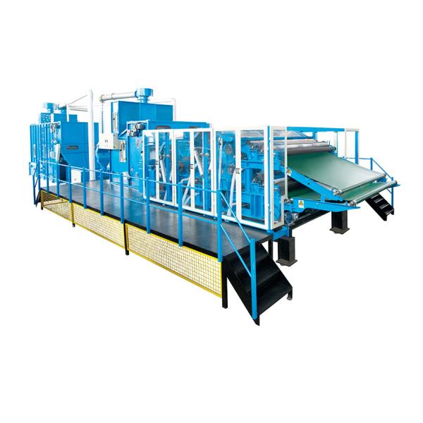 Кардочесальная машина шерстей цилиндра двойника HONYI 80m/min Nonwoven для прода