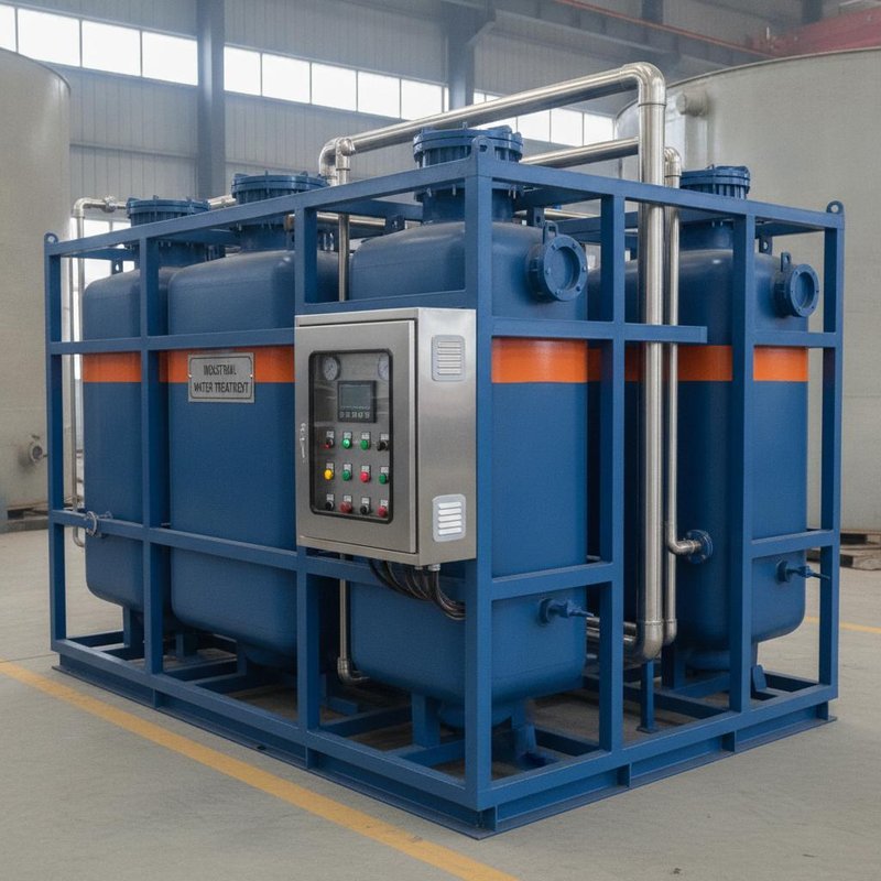 Compact Wastewater Treatment Plant with 70 m³/d Capacity and Customizable Color for Industrial Water Treatment