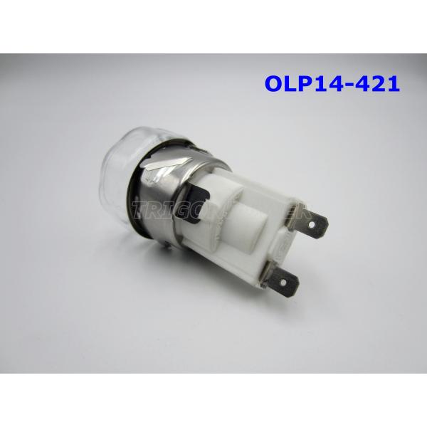 Galvanized Steel Oven Lamp Holder OLP14-421 Faston 6.3x 0.8 Bright White Color