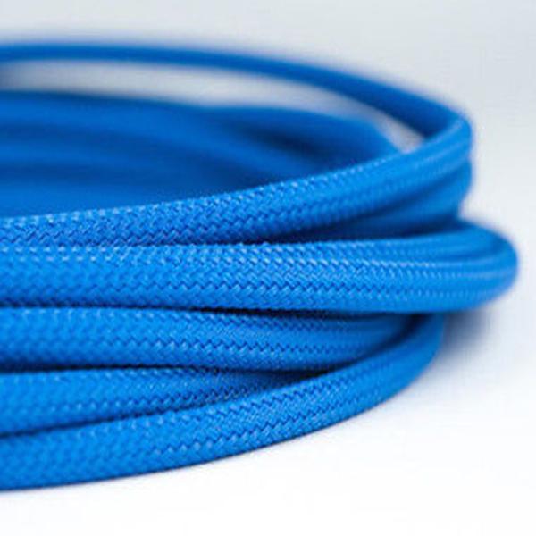 High Density PET Blue Braided Cable Protection Expandable Sleeving